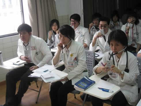 運用無線聽診器進行肺音及心音教學